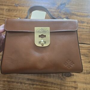 Patricia Nash Tan Leather Satchel